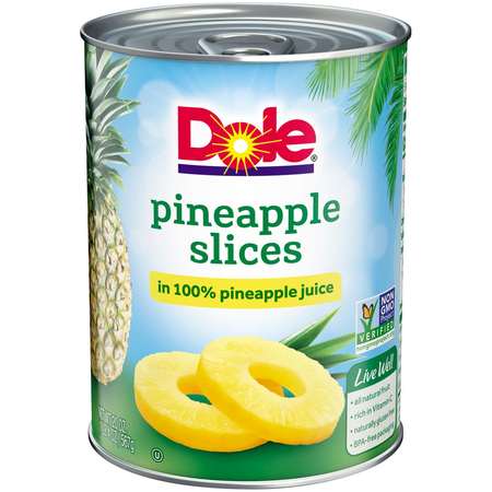Dole Dole Kosher Pineapple Sliced In Juice 20 oz. Can, PK12 01143